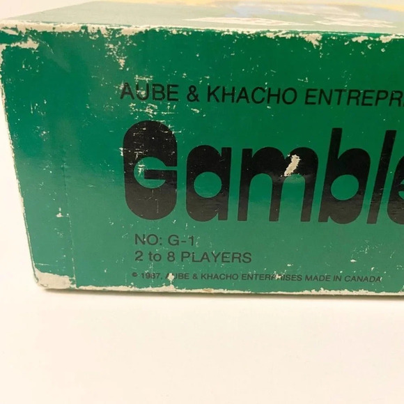Vintage 1987 Gamblemania Board Game Aube and Khacho Gambling Game Complete - Picture 3 of 12